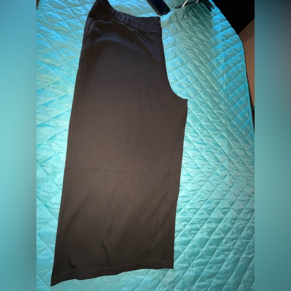 Eileen Fisher Washable Flex Ponte Wide-Leg Pants in woodland 3x NWOT lagenlook - Picture 4 of 11